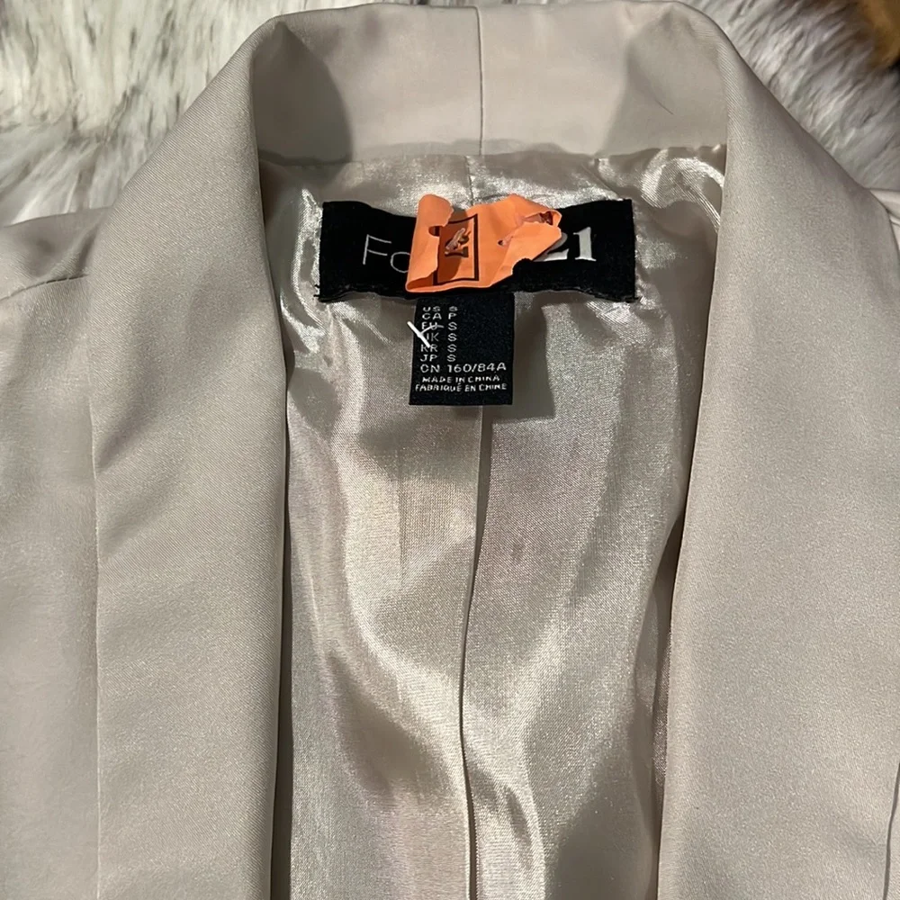 Fitted Style Lapel Collar Blazer, XSmall